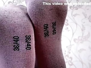 Two Dolls Flash Their Sweaty Feet In Milky Sport Socks